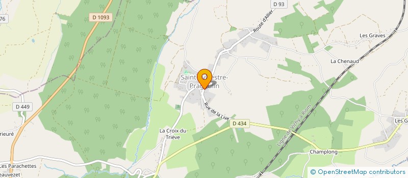 localisation de l'entreprise MONSIEUR FELIX CHANAUD  SAINT-SYLVESTRE-PRAGOULIN