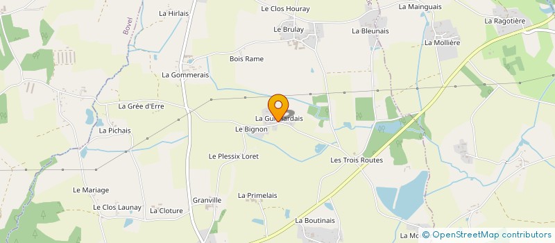 localisation de l'entreprise MONSIEUR FELIX CHOQUET  LA CHAPELLE-BOUEXIC