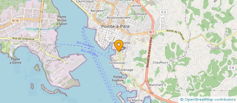 localisation de l'entreprise MONSIEUR FELIX DAMASE à POINTE A PITRE