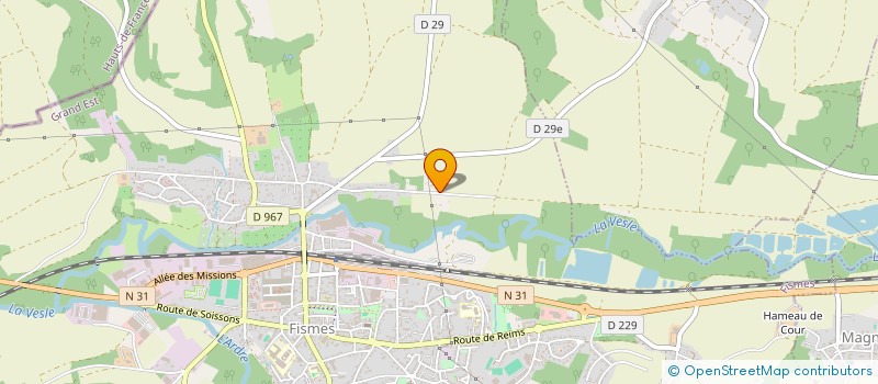 localisation de l'entreprise MONSIEUR FELIX DESMEDT  FISMES