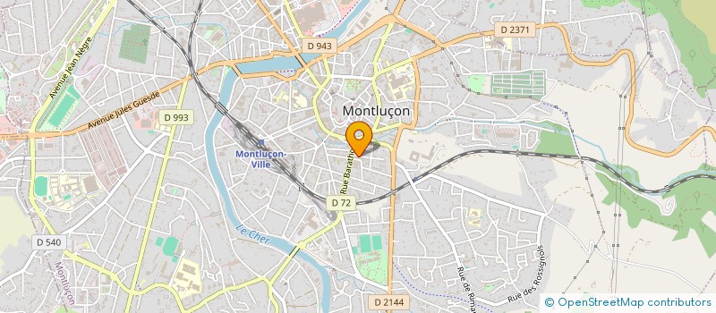 localisation de l'entreprise MONSIEUR FELIX DHUMES  MONTLUCON