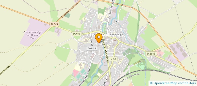 localisation de l'entreprise MONSIEUR FELIX DONNAINT  LE CATEAU-CAMBRESIS