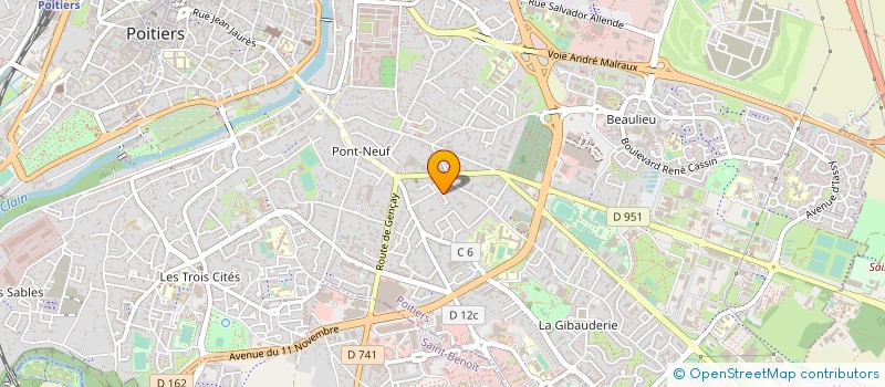 localisation de l'entreprise MONSIEUR FELIX DUBIN à POITIERS