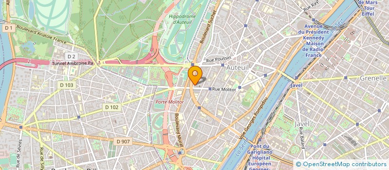 localisation de l'entreprise MONSIEUR FELIX DUTEIL à PARIS