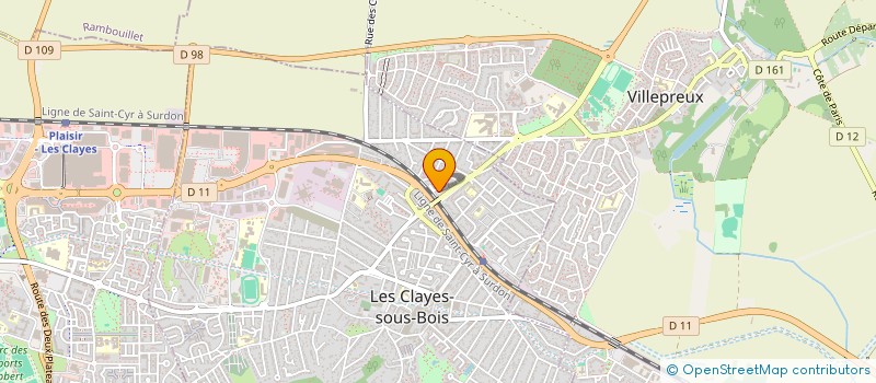 localisation de l'entreprise MONSIEUR FELIX FATOIEV  LES CLAYES-SOUS-BOIS