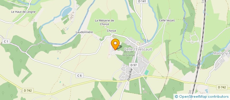 localisation de l'entreprise MONSIEUR FELIX FAYE à CELLE-LEVESCAULT