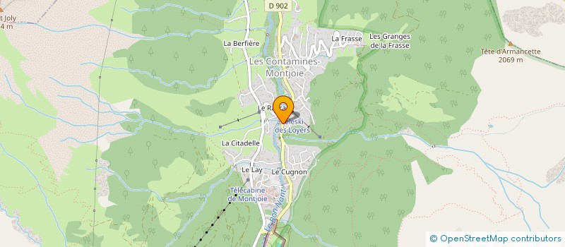 localisation de l'entreprise MONSIEUR FELIX FERRARO à LES CONTAMINES-MONTJOIE