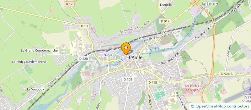 localisation de l'entreprise MONSIEUR FELIX FICHET à L'AIGLE