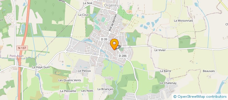 localisation de l'entreprise MONSIEUR FELIX GALTIER à ORGERES
