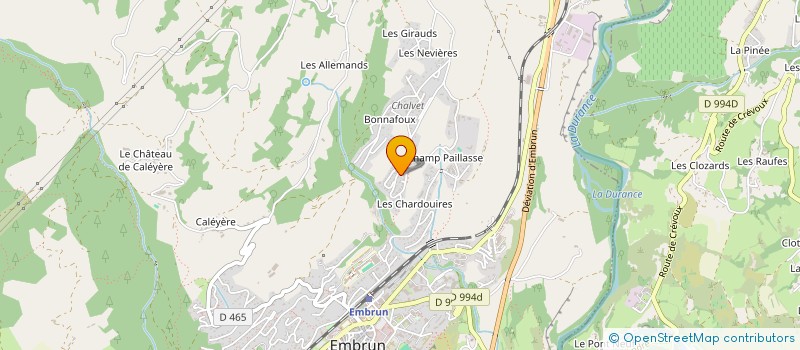 localisation de l'entreprise MONSIEUR FELIX GANDILLOT  EMBRUN