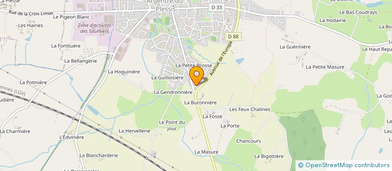 localisation de l'entreprise MONSIEUR FELIX GEFFRAULT  ARGENTRE-DU-PLESSIS