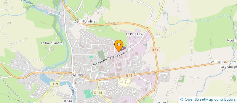 localisation de l'entreprise MONSIEUR FELIX GERARD à ERNEE