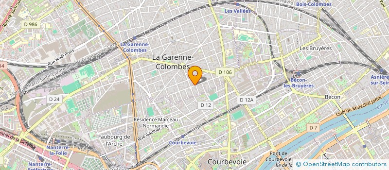 localisation de l'entreprise MONSIEUR FELIX GREVY à LA GARENNE-COLOMBES