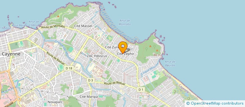 localisation de l'entreprise MONSIEUR FELIX HENRY  CAYENNE