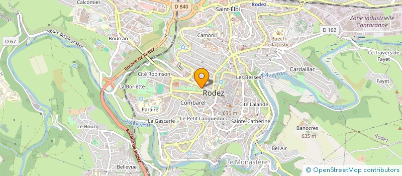 localisation de l'entreprise MONSIEUR FELIX JAQUES  RODEZ