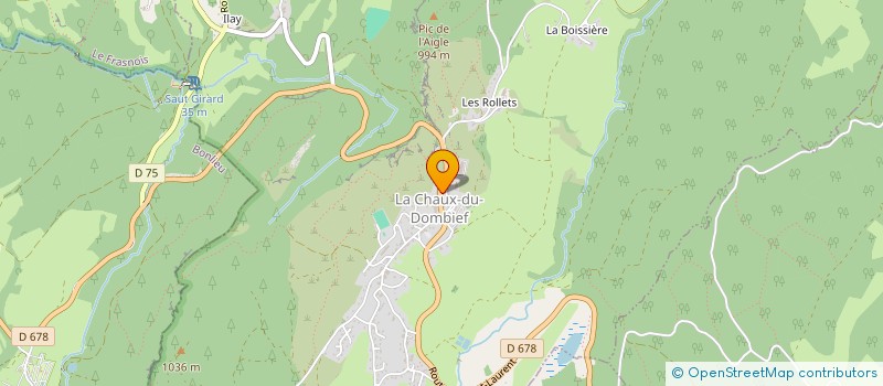 localisation de l'entreprise MONSIEUR FELIX JOUSSET  LA CHAUX-DU-DOMBIEF