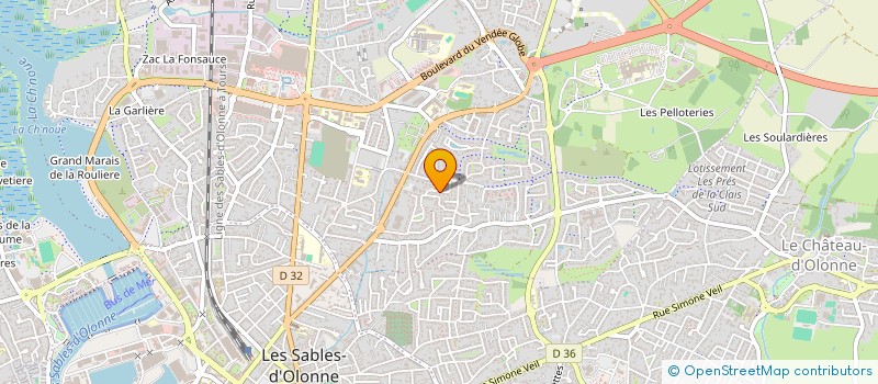 localisation de l'entreprise MONSIEUR FELIX KIRIE à LES SABLES D'OLONNE