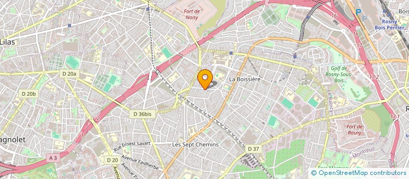 localisation de l'entreprise MONSIEUR FELIX LAFFOLAY à MONTREUIL