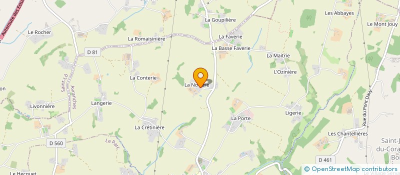 localisation de l'entreprise MONSIEUR FELIX LETHIMONNIER  LA CHAISE-BAUDOUIN