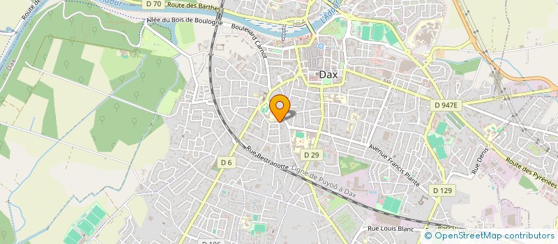 localisation de l'entreprise MONSIEUR FELIX LHOTE  DAX