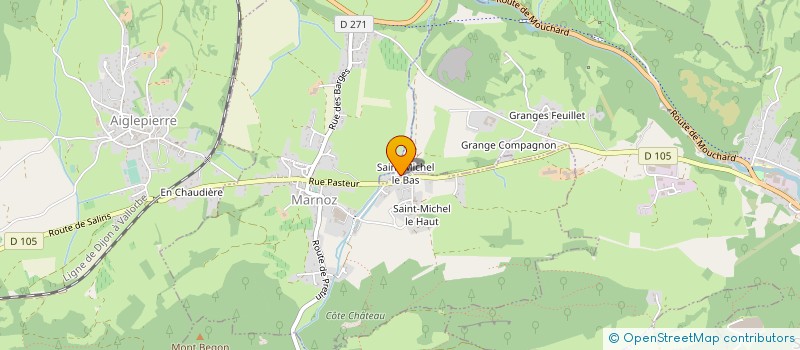 localisation de l'entreprise MONSIEUR FELIX MAIZIER  SALINS-LES-BAINS