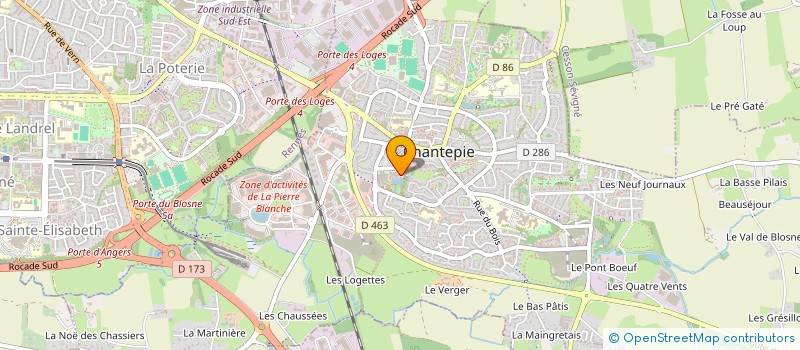 localisation de l'entreprise MONSIEUR FELIX MANDILOU-MAFOUMBA  CHANTEPIE