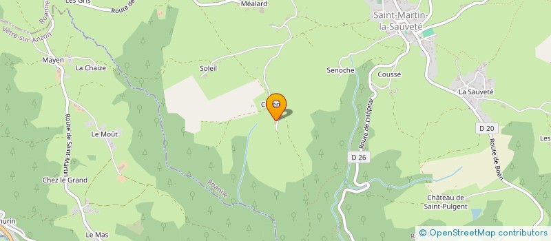 localisation de l'entreprise MONSIEUR FELIX MANGIN  SAINT-MARTIN-LA-SAUVETE