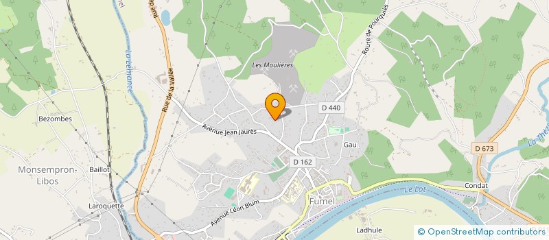 localisation de l'entreprise MONSIEUR FELIX MARTIN  FUMEL