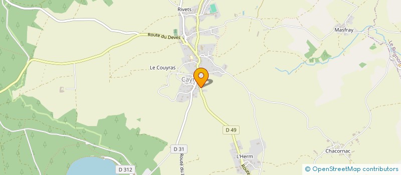 localisation de l'entreprise MONSIEUR FELIX MAZET à CAYRES