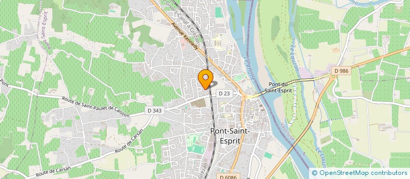 localisation de l'entreprise MONSIEUR FELIX MICHEL  PONT-SAINT-ESPRIT