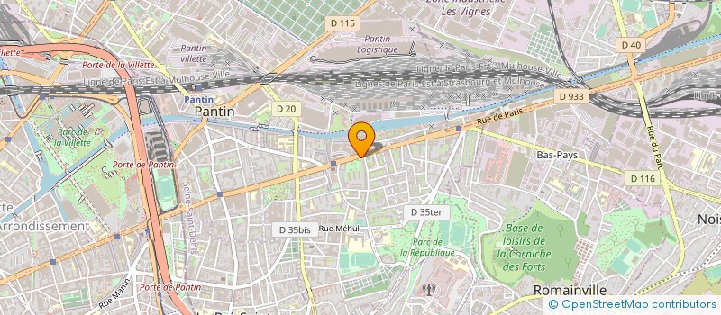 localisation de l'entreprise MONSIEUR FELIX MULLER à PANTIN