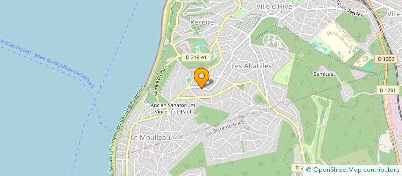 localisation de l'entreprise MONSIEUR FELIX PANIS-JONES  ARCACHON