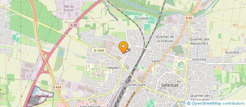 localisation de l'entreprise MONSIEUR FELIX PATATAS  SELESTAT