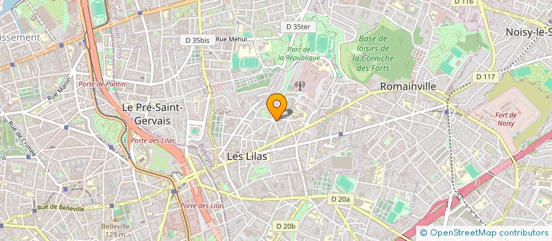 localisation de l'entreprise MONSIEUR FELIX PEAULT à LES LILAS