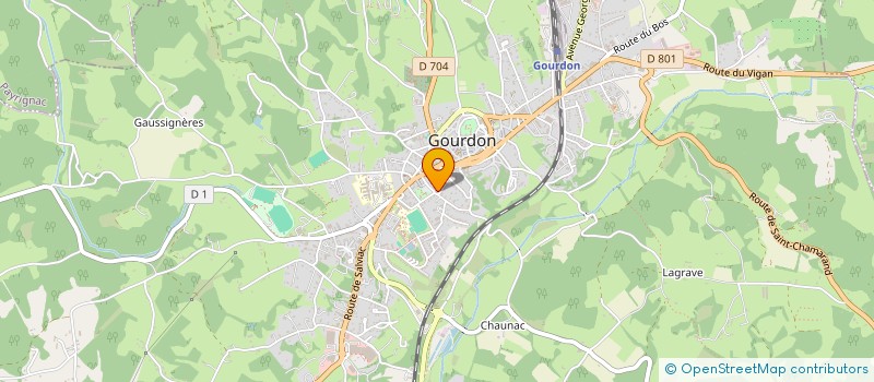 localisation de l'entreprise MONSIEUR FELIX PERON  GOURDON