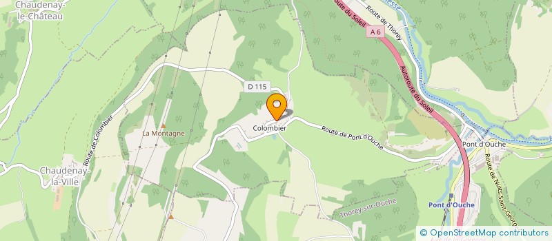 localisation de l'entreprise MONSIEUR FELIX POTHERAT  COLOMBIER