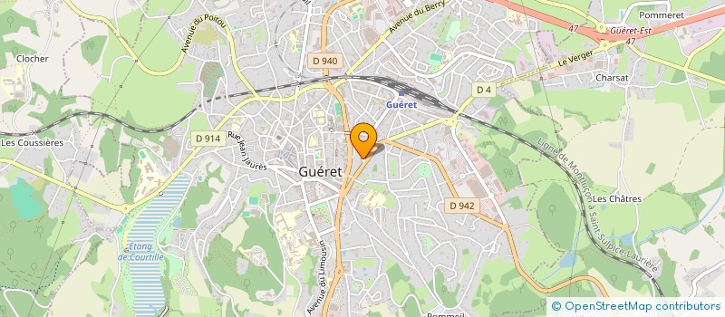 localisation de l'entreprise MONSIEUR FELIX PRADEAU  GUERET