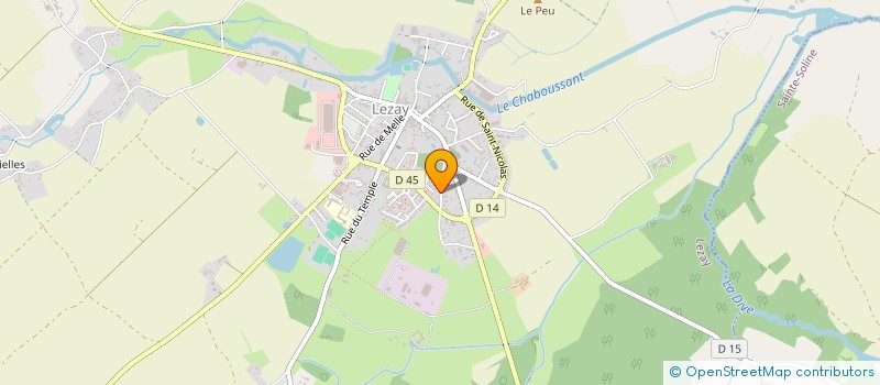 localisation de l'entreprise MONSIEUR FELIX PROUST  LEZAY