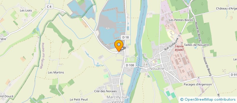 localisation de l'entreprise MONSIEUR FELIX PROUTEAU  MARCILLY-SUR-VIENNE