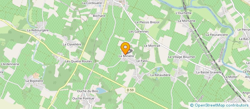 localisation de l'entreprise MONSIEUR FELIX RAPHALEN  MONNIERES