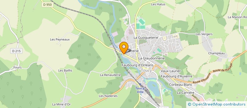 localisation de l'entreprise MONSIEUR FELIX-RENE COUPECHOUX  TOUCY