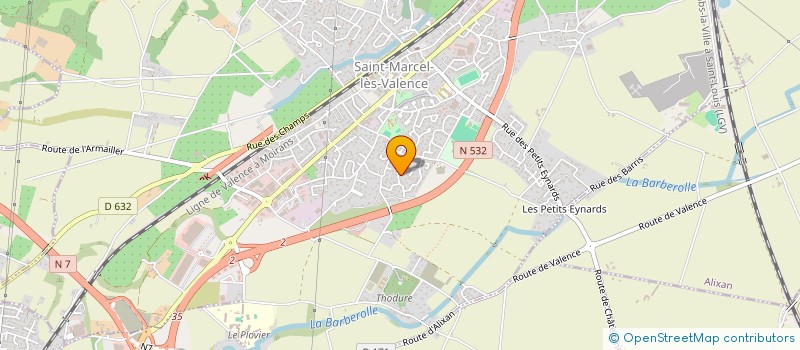 localisation de l'entreprise MONSIEUR FELIX TOTA à SAINT-MARCEL-LES-VALENCE