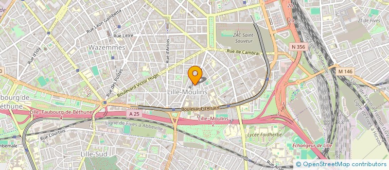 localisation de l'entreprise MONSIEUR FELIX VANDERBEKEN  LILLE