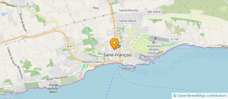 localisation de l'entreprise MONSIEUR FELIX VIRASSAMY à SAINT-FRANCOIS