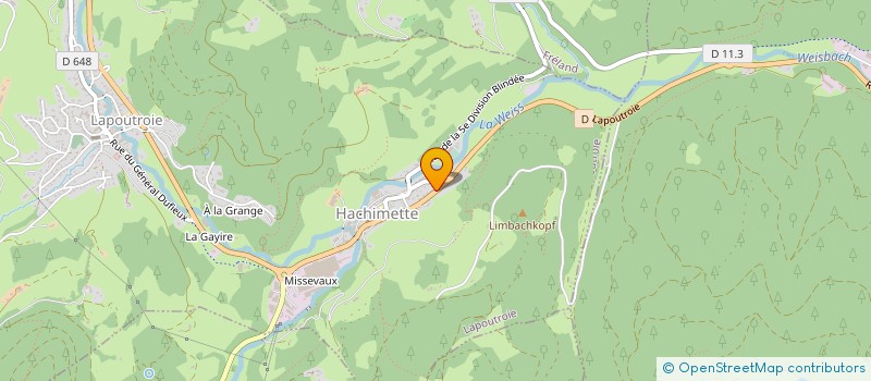 localisation de l'entreprise MONSIEUR FELIX YILMAZ  LAPOUTROIE