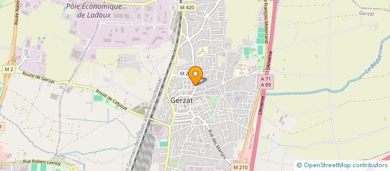 localisation de l'entreprise MONSIEUR FERDI TASAR  GERZAT