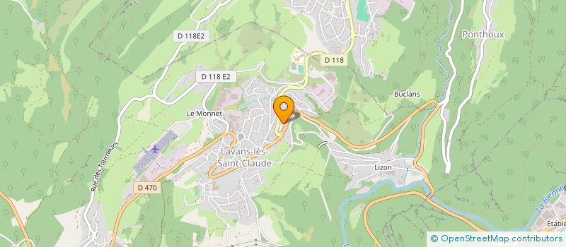 localisation de l'entreprise MONSIEUR FERDI YILDIZ  LAVANS-LES-SAINT-CLAUDE