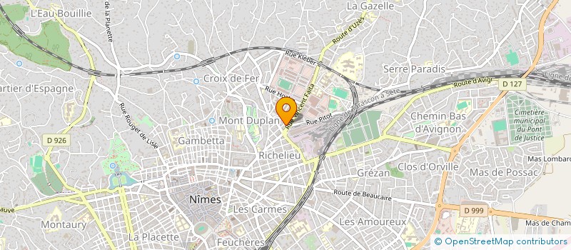 localisation de l'entreprise MONSIEUR FERDINAND BARRY  NIMES