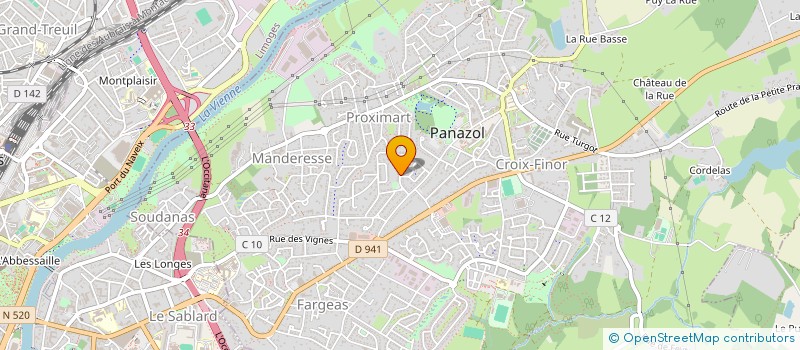 localisation de l'entreprise MONSIEUR FERDINAND BERGER à PANAZOL