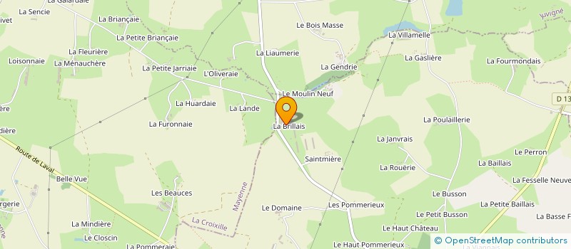 localisation de l'entreprise MONSIEUR FERDINAND BERGERE  LE BOURGNEUF-LA-FORET